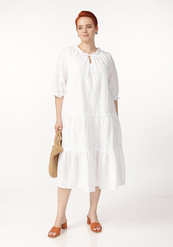 Платье ярусное свободного кроя шир.  580, рис. 5