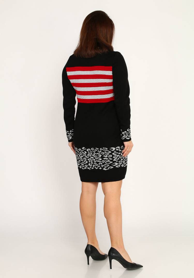 Платье с анималистичным принтом шир.  750, рис. 3