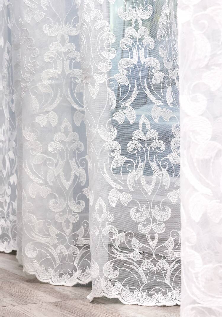 Тюль-сетка с вышивкой шир.  750, рис. 3