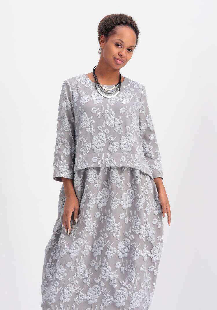 Платье бохо с цветочным принтом шир.  750, рис. 17