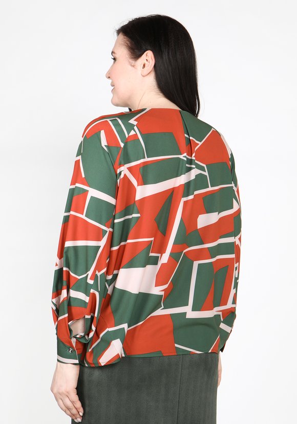 Блуза легкая свободного кроя шир.  580, рис. 3