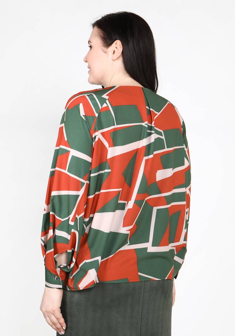 Блуза легкая свободного кроя шир.  750, рис. 3