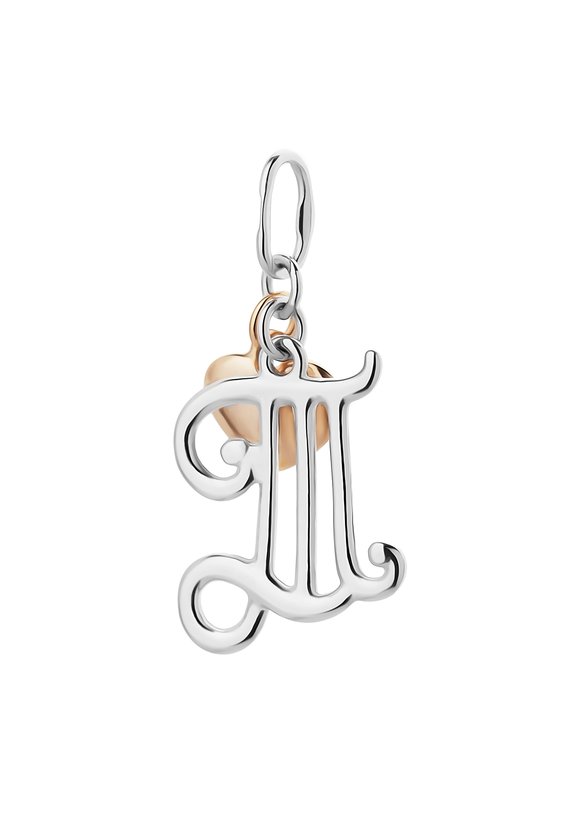 Серебряная подвеска Буквы шир.  580, рис. 9