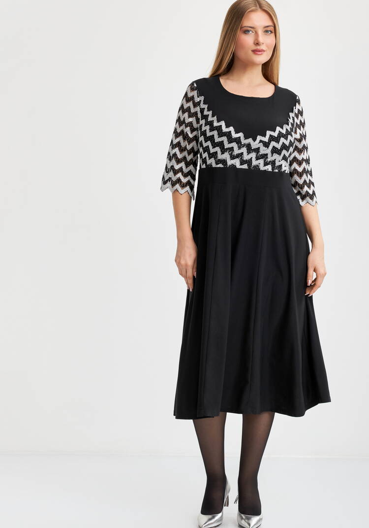 Платье Мальвина с отделкой из кружева шир.  750, рис. 11