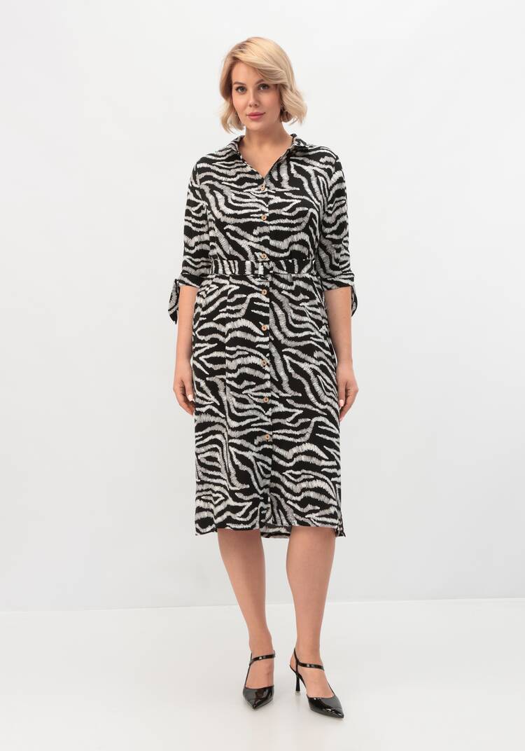 Платье-рубашка прямого силуэта с разрезами шир.  750, рис. 12