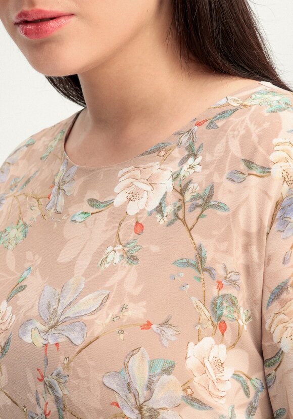 Платье ярусное с цветочным принтом шир.  580, рис. 21