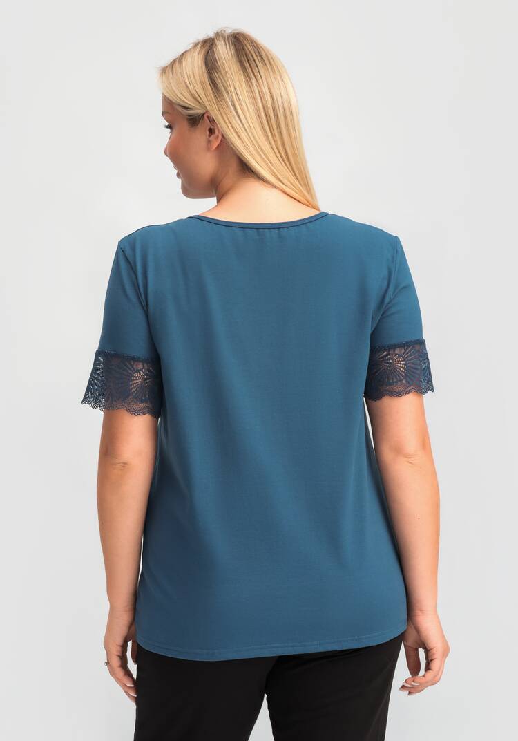 Футболка с кружевными рукавами Аманда шир.  750, рис. 7