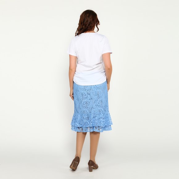 Юбка на резинке кружевная шир.  580, рис. 23