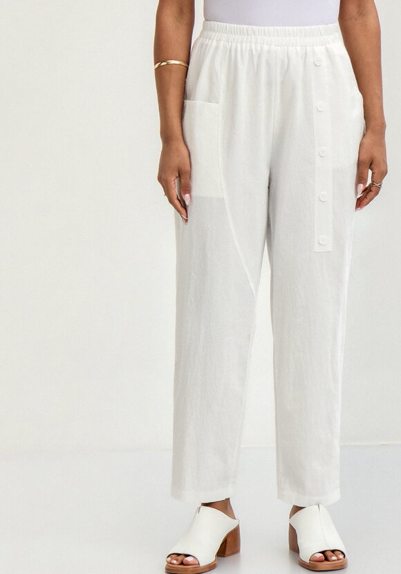 Брюки с декоративной планкой и карманами шир.  580, рис. 12