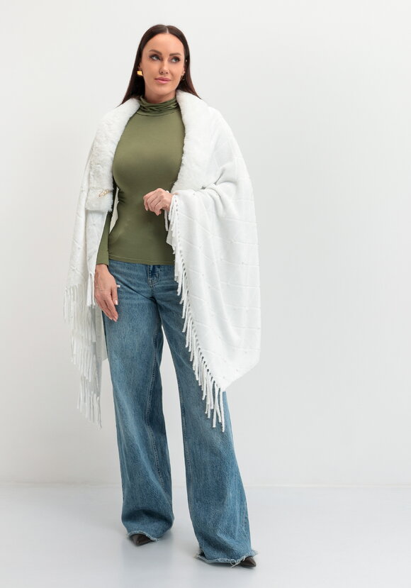 Накидка-палантин с жемчугом и булавкой шир.  580, рис. 17