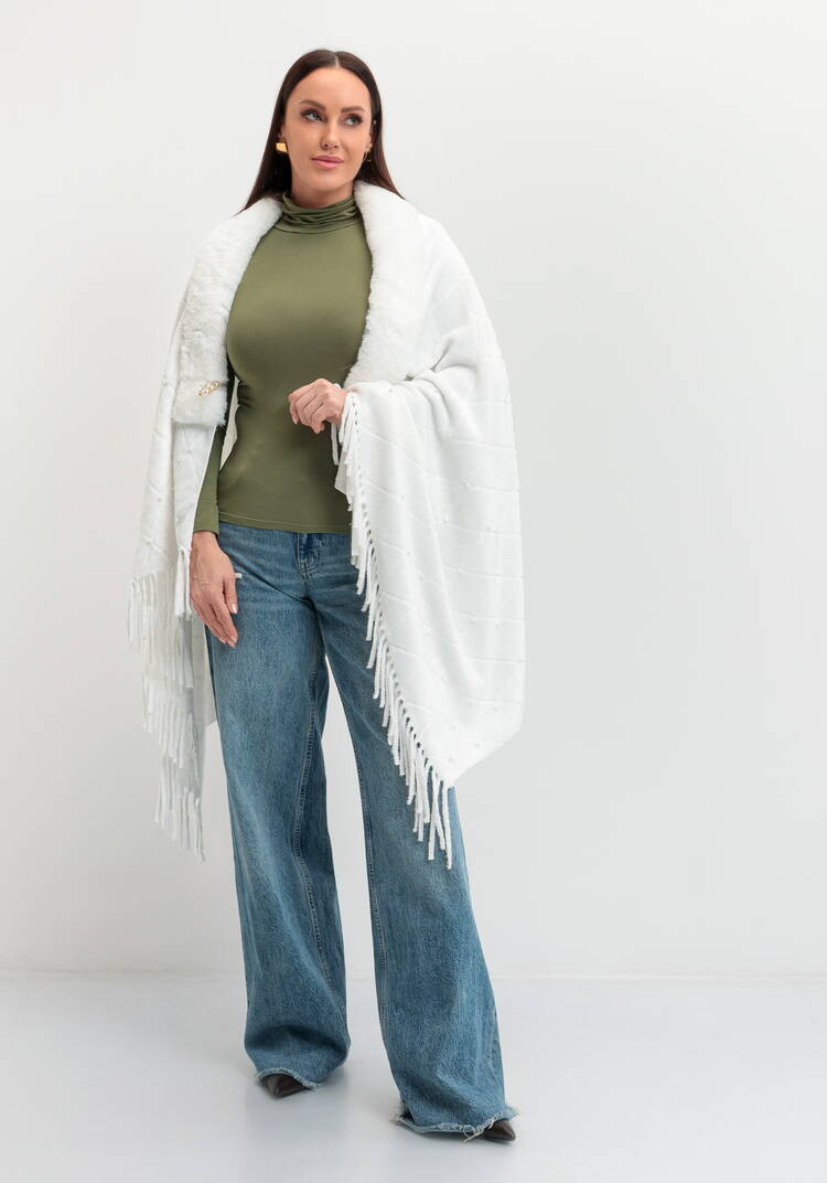 Накидка-палантин с жемчугом и булавкой шир.  750, рис. 17