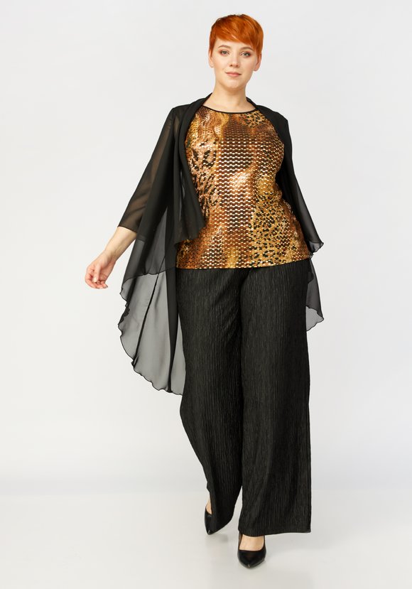 Топ с пайетками Инес шир.  580, рис. 4