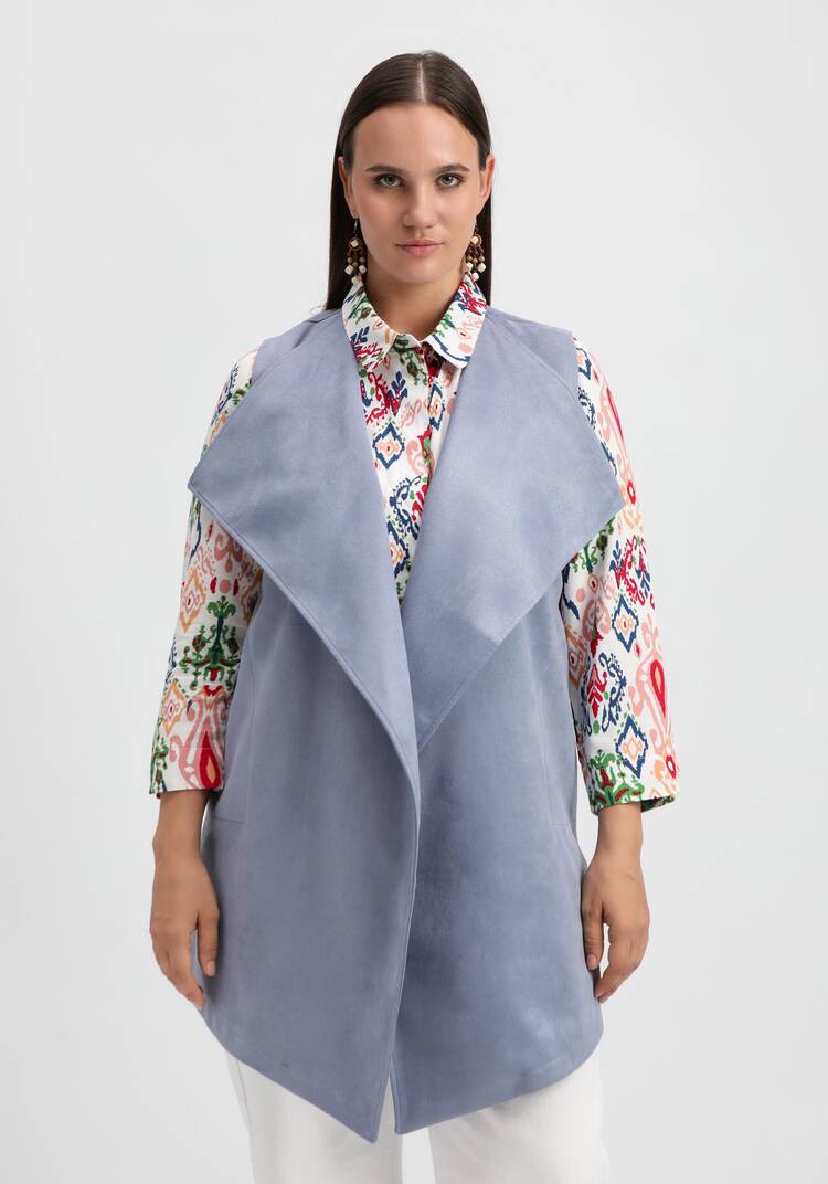 Жилет оверсайз с воротом апаш шир.  750, рис. 13