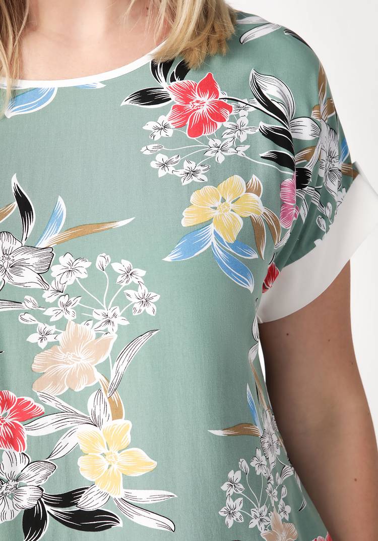 Блуза Цветочный день шир.  750, рис. 6