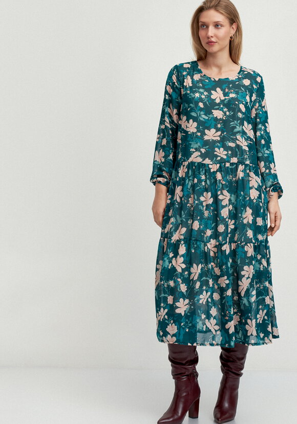 Платье свободного кроя с принтом цветок шир.  580, рис. 12