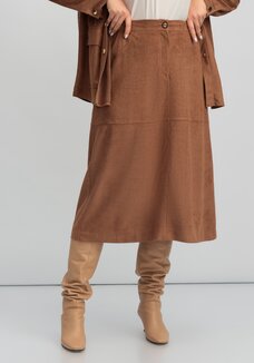 Юбка замшевая