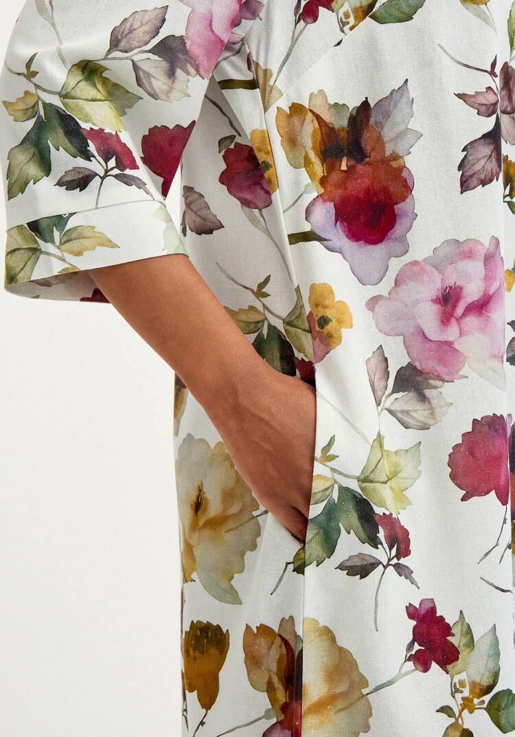 Платье свободного кроя изо льна шир.  750, рис. 15