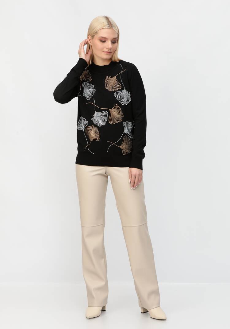 Джемпер Прекрасный цветок шир.  750, рис. 14