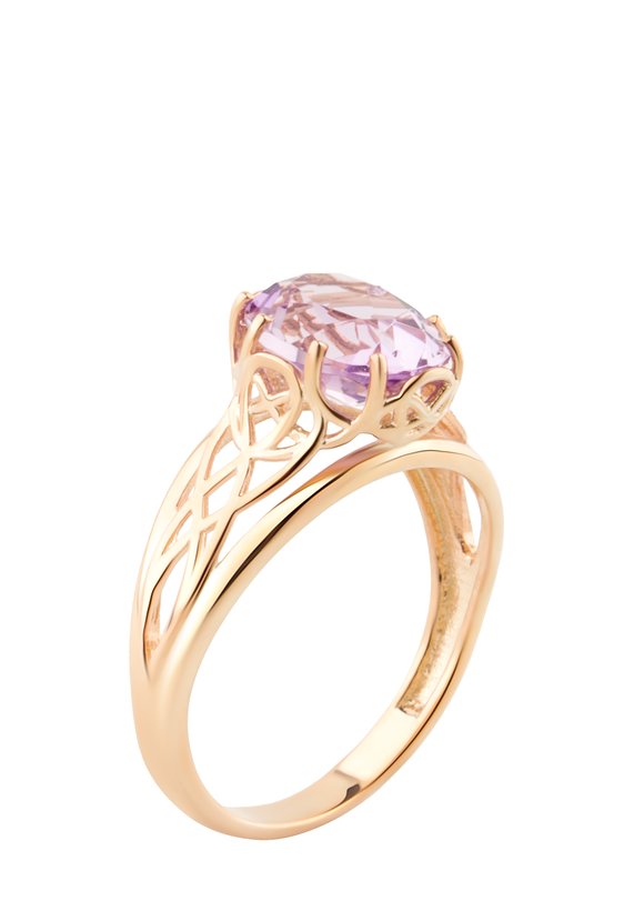 Серебряное кольцо Лилея шир.  580, рис. 1