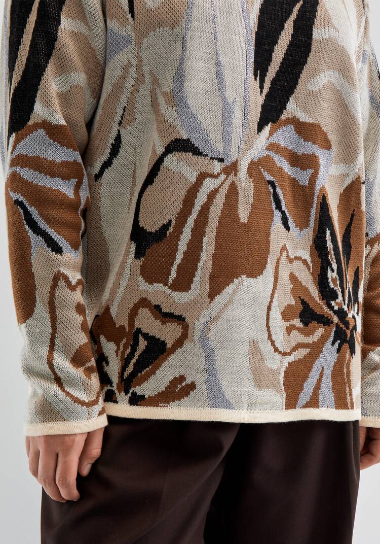 Джемпер с растительным орнаментом шир.  750, рис. 5