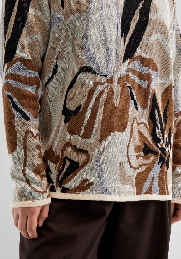 Джемпер с растительным орнаментом шир.  580, рис. 5