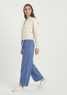 Брюки с отрезными линиями по низу