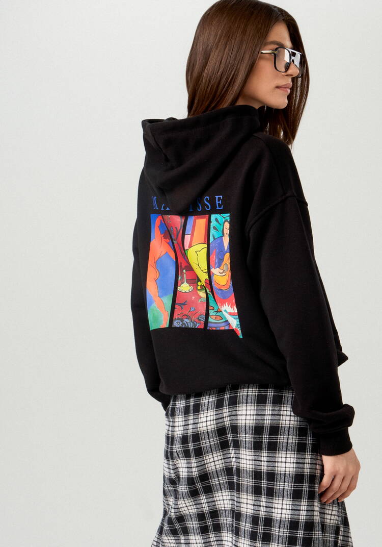 Худи свободного кроя с принтом на спине шир.  750, рис. 17