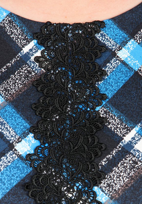 Платье расклешенного кроя с кружевом шир.  580, рис. 5