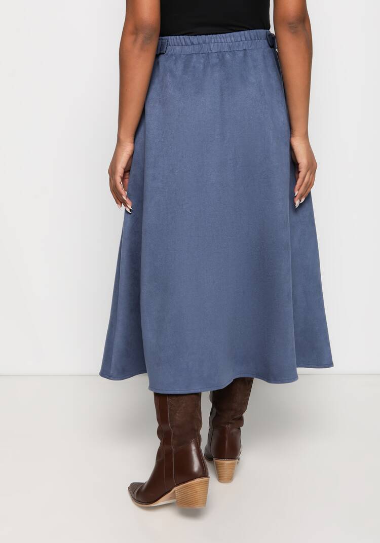 Юбка из экозамши А-силуэта шир.  750, рис. 18