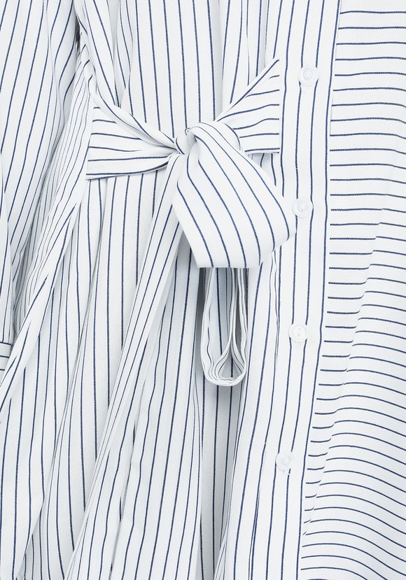 Блуза в полоску с завязкой на талии шир.  580, рис. 3