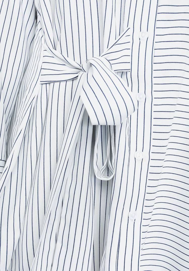 Блуза в полоску с завязкой на талии шир.  750, рис. 3