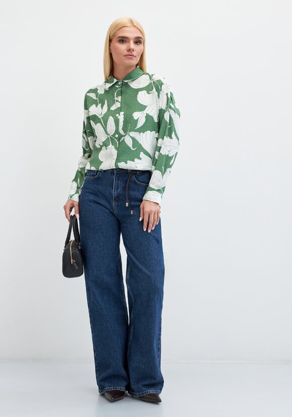 Туника с принтом на пуговицах Джейн шир.  580, рис. 19