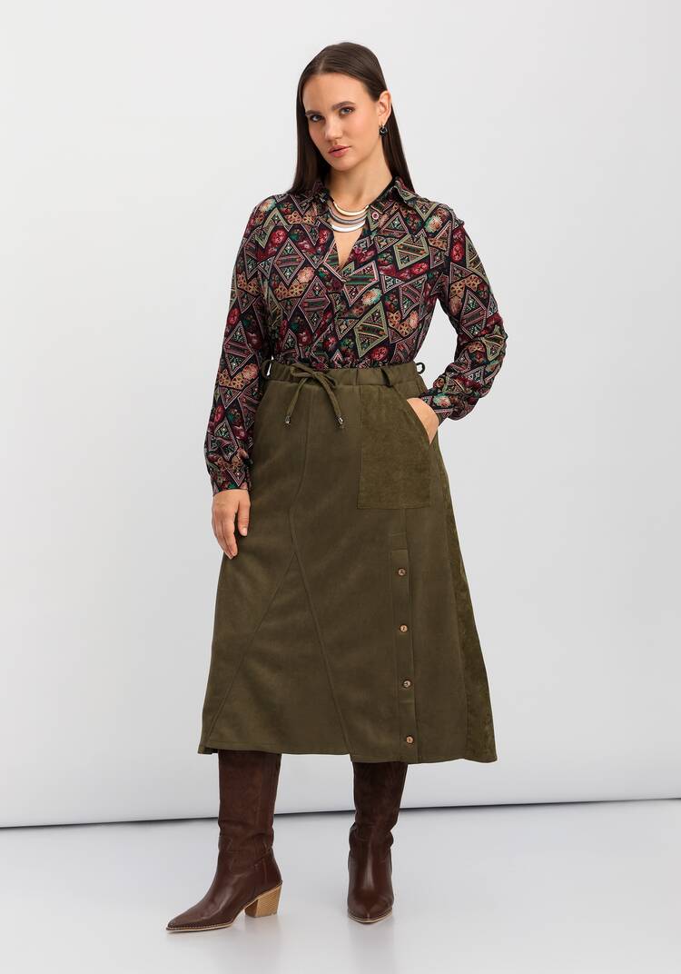 Юбка комбинированная на эластичной ленте шир.  750, рис. 11