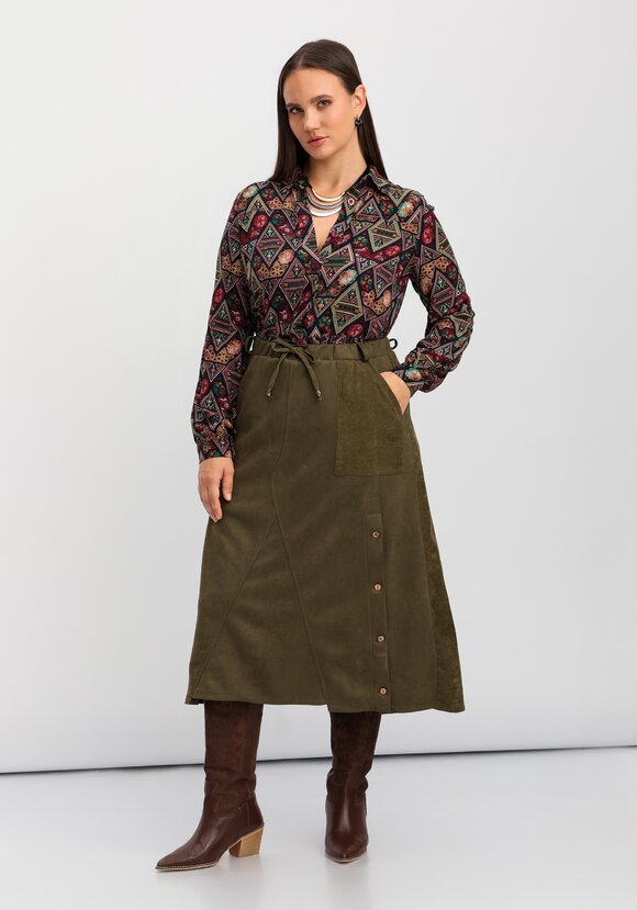 Юбка комбинированная на эластичной ленте шир.  580, рис. 11