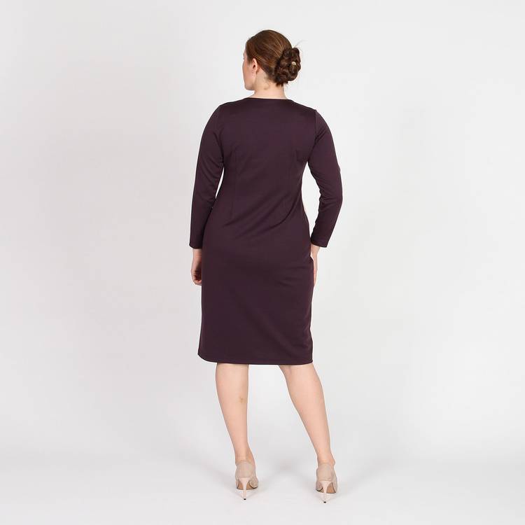 Платье-футляр с длинным рукавом шир.  750, рис. 4