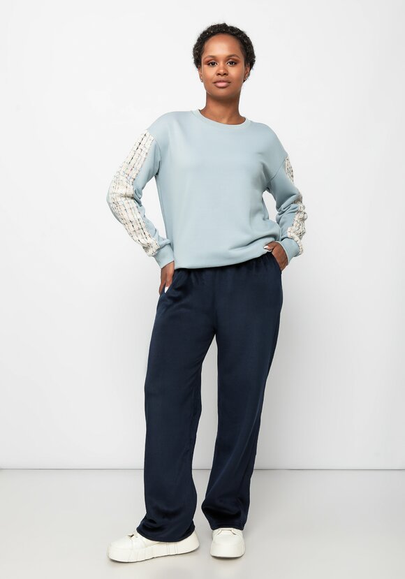 Брюки на меху велюровые Миранда шир.  580, рис. 17