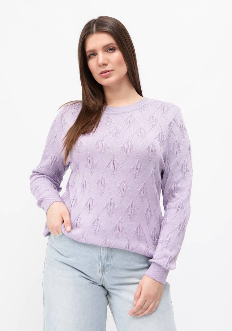 Джемпер ажурный удлиненный шир.  750, рис. 20