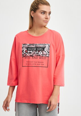 Лонгслив с принтом питон