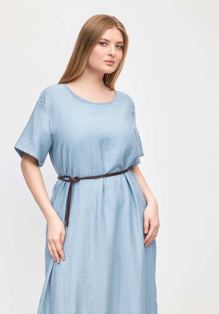 Платье изо льна Кружевная сказка шир.  750, рис. 2