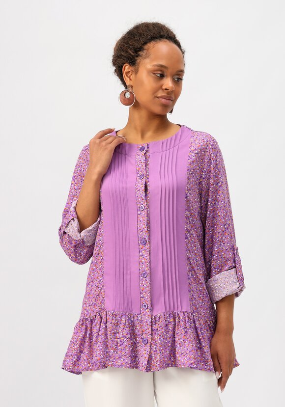 Блуза со складками впереди шир.  580, рис. 23