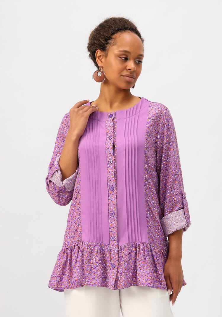 Блуза со складками впереди шир.  750, рис. 23