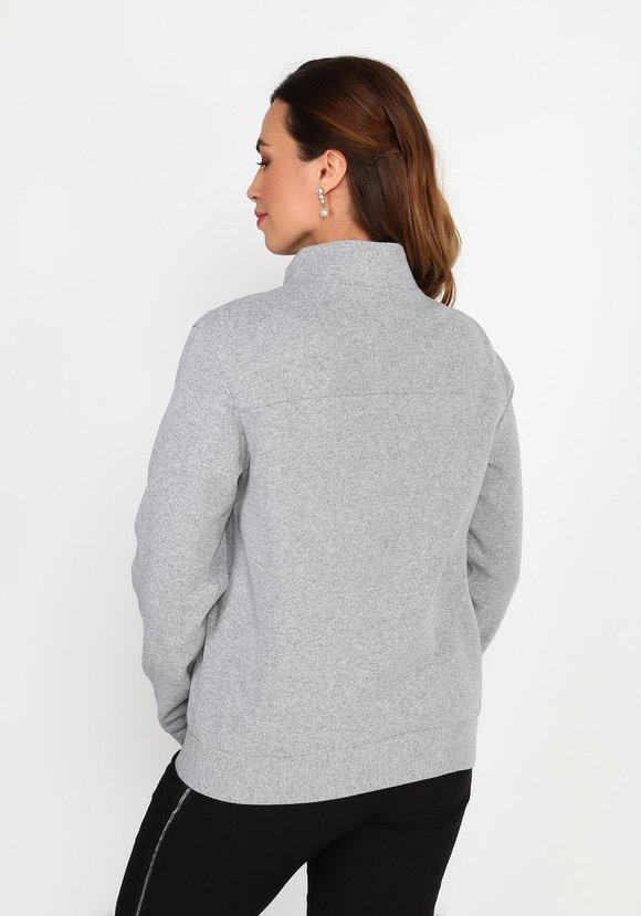 Бомбер на молнии с поясом-резинкой шир.  580, рис. 2