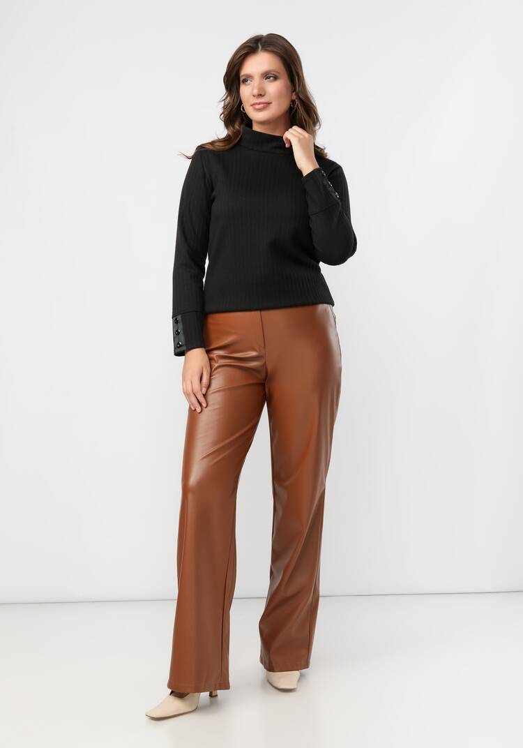 Водолазка с декором на рукавах шир.  750, рис. 12