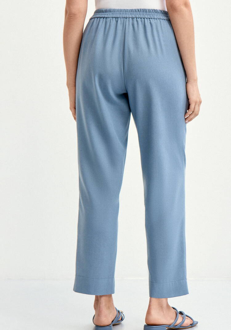 Брюки прямые изо льна шир.  750, рис. 3