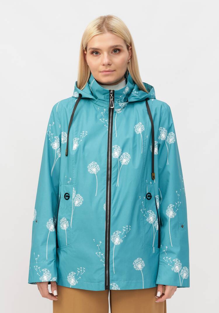 Ветровка с капюшоном на молнии и принтом шир.  750, рис. 30