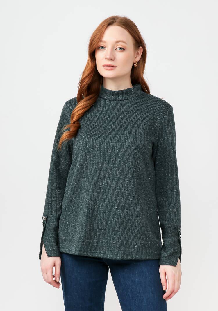 Водолазка в рубчик с люрексом шир.  750, рис. 16