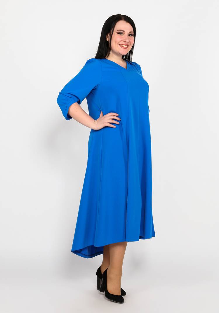 Платье свободного кроя с V-образным вырезом шир.  750, рис. 4