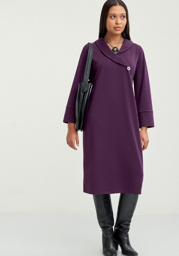 Платье с декоративными пугoвицами шир.  580, рис. 7