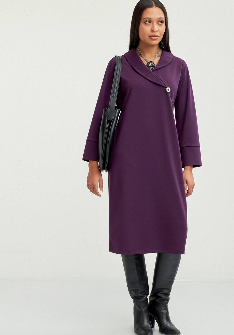 Платье с декоративными пугoвицами шир.  750, рис. 7