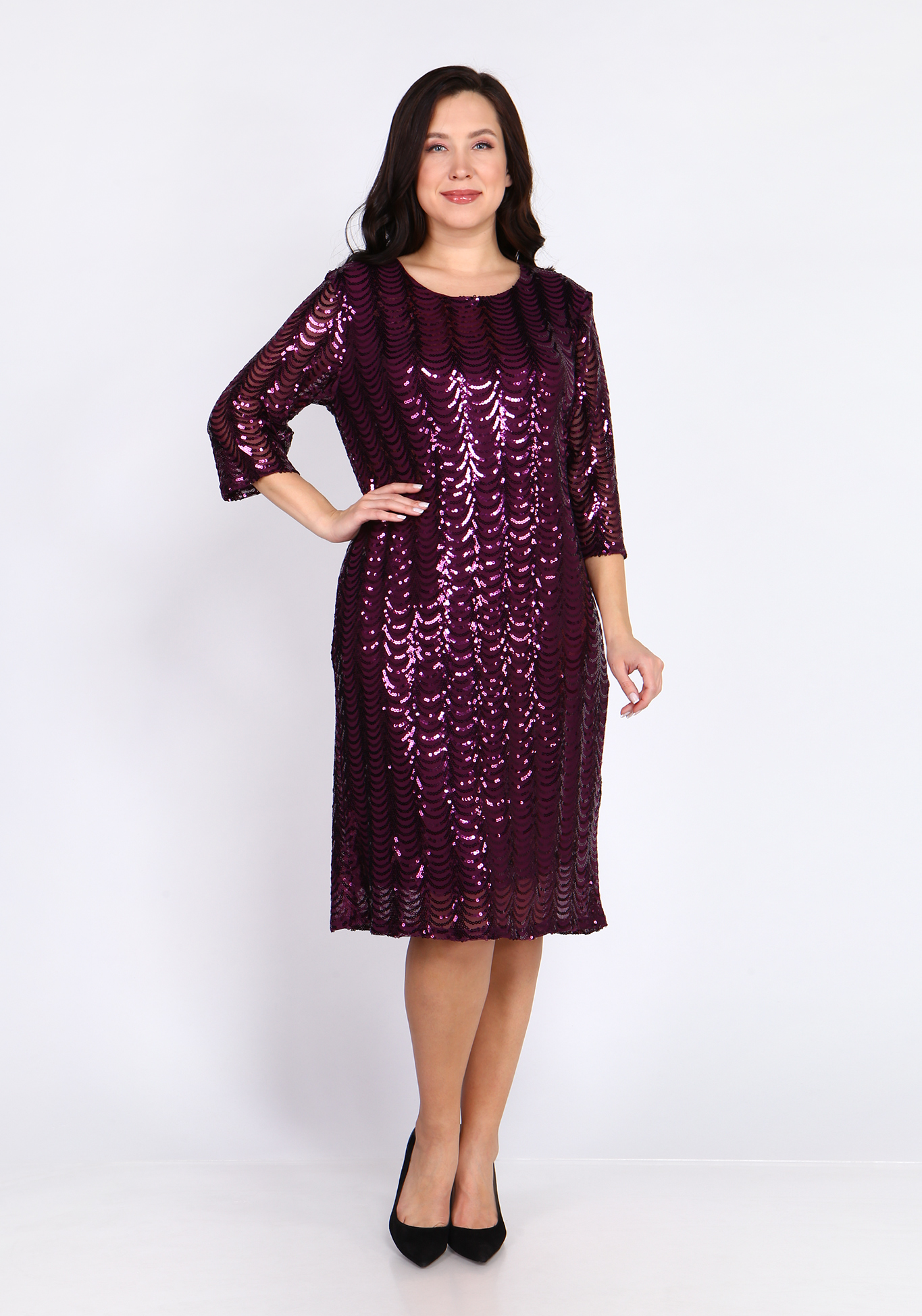 Платье футляр «Лиана» Bel Fiore, размер 48, цвет чёрный - фото 1